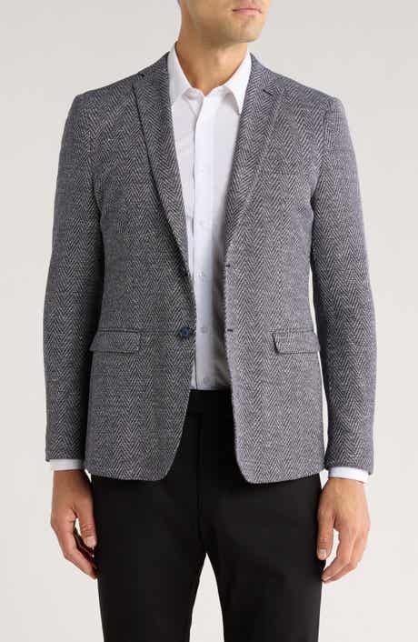 Herringbone Cotton & Linen Blend Sport Coat