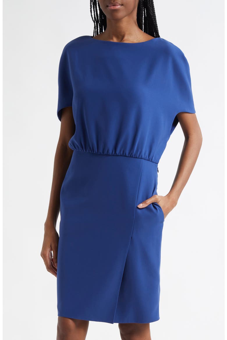 Cady Cape Sleeve Dress, Alternate, color, COBALT BLUE