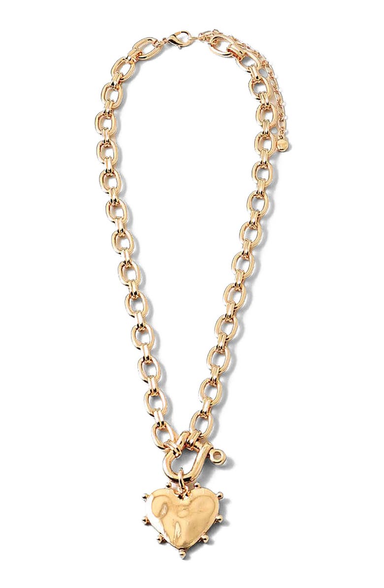 Erin McDermott Jewelry Heart of Gold Necklace, Main, color,