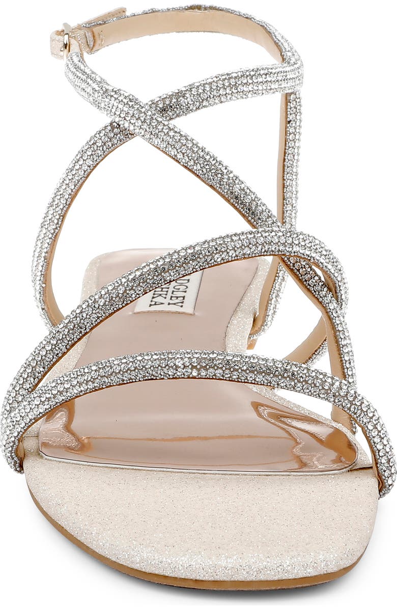 Badgley Mischka Collection Ivie Ankle Strap Sandal, Alternate, color, Gold