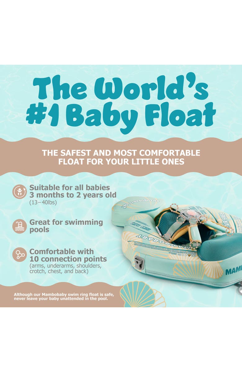 Mambobaby Kids' Seashell Chest Float, Alternate, color, Green