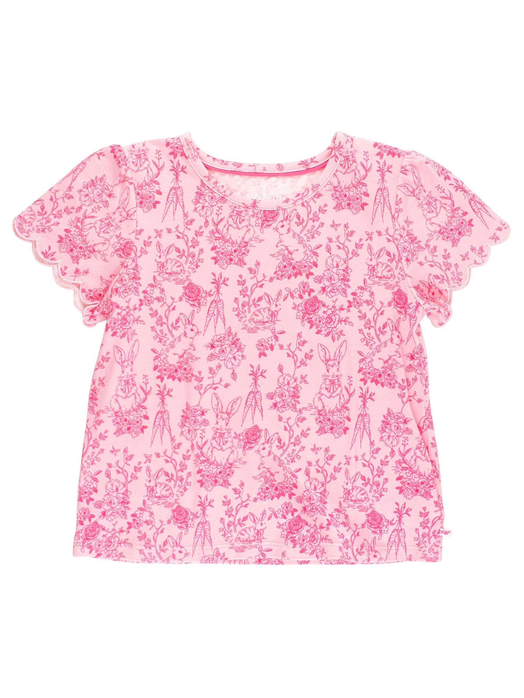 Pink Cottontail Toile