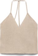 MANGO TEEN Knit Halter Top