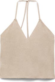 MANGO TEEN Knit Halter Top