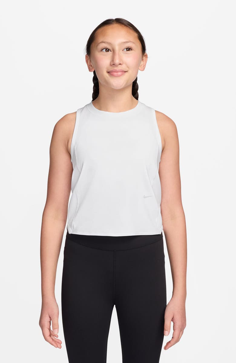 Nike Kids' Mavn Dri-FIT Racerback Tank, Main, color, White/ White/ Off White