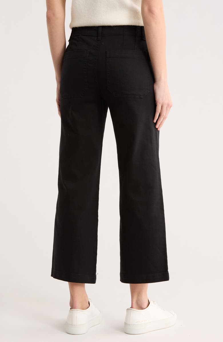 Sanctuary Supernova Crop Wide Leg Pants, Alternate, color, Am Black