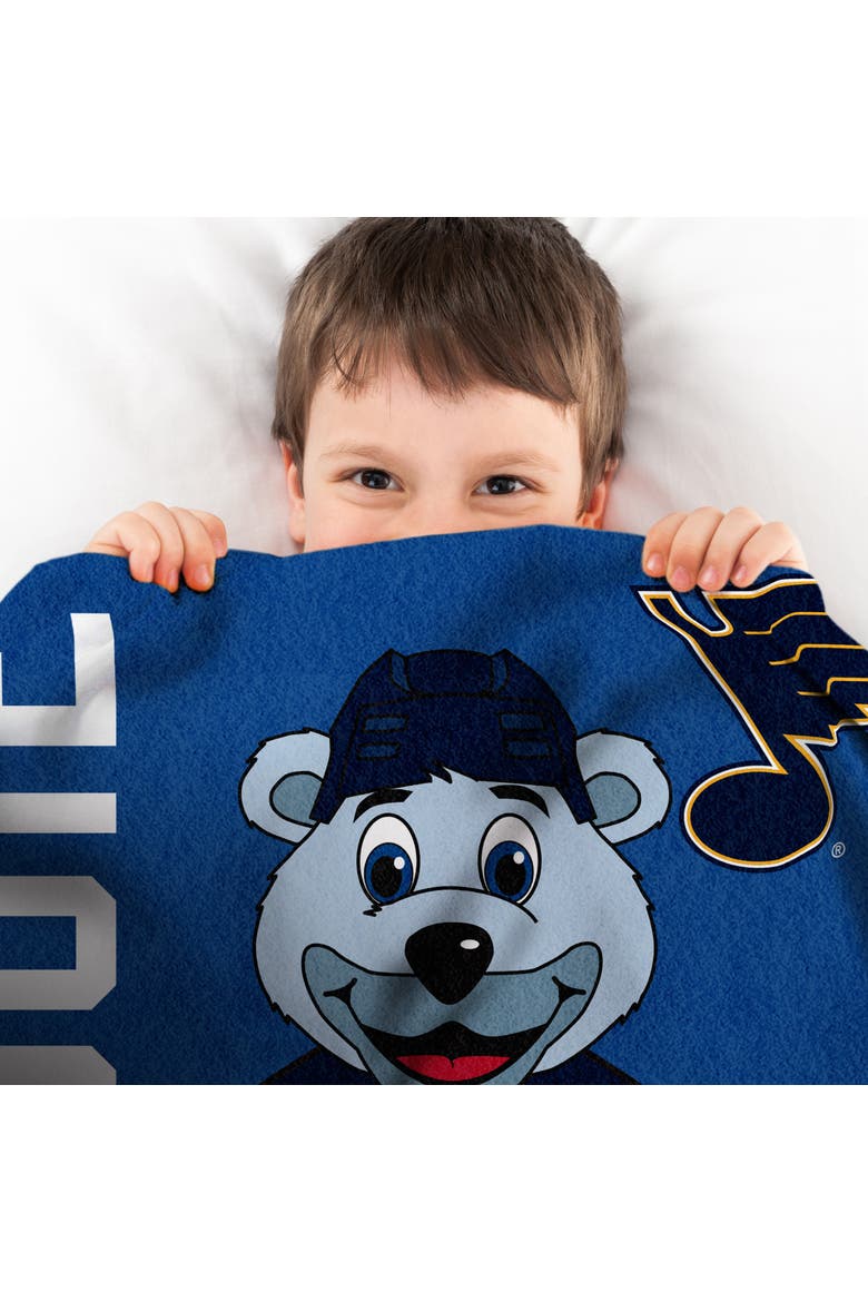St. Louis Blues Louie Mascot 60" x 80" Raschel Throw Blanket, Alternate, color, None