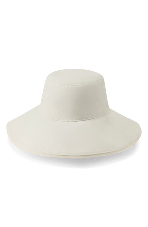 Helen Kaminski Natia Wide Brim Bucket In White