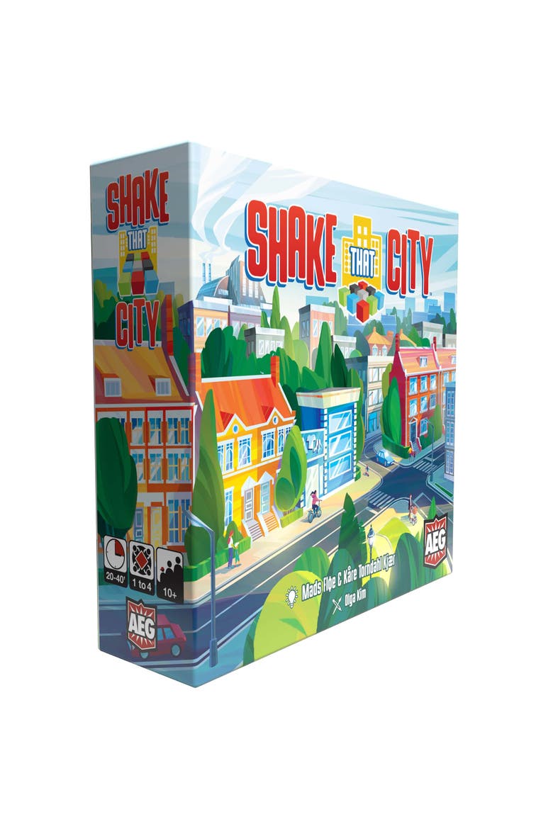 Shake That City Dexterity City Building Board Game, Main, color, Multicolored