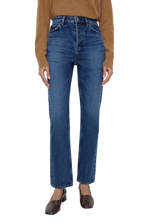 Cynthia High Waist Straight Leg Jeans (Maggiore)
