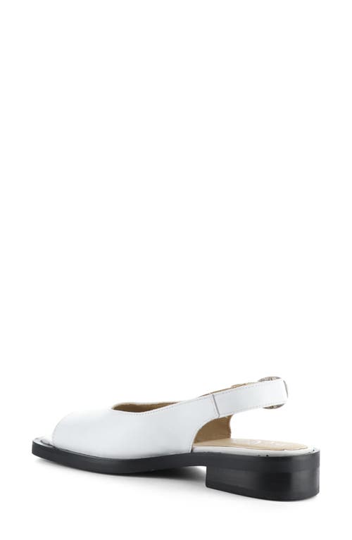 Bos. & Co. Elena Slingback Flat In White