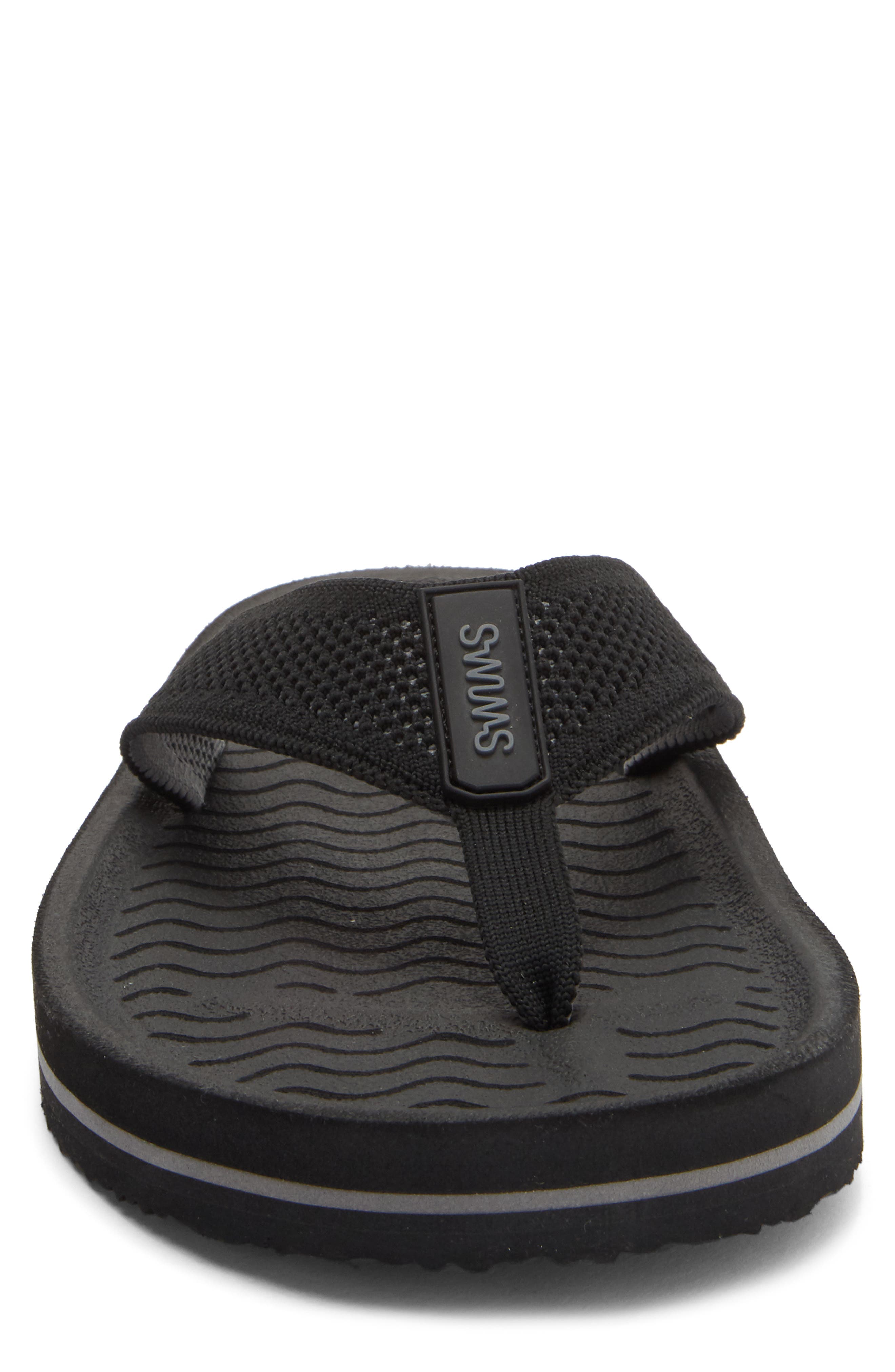 Swims Napoli Flip Flop, Alternate, color, Black/ Charcoal