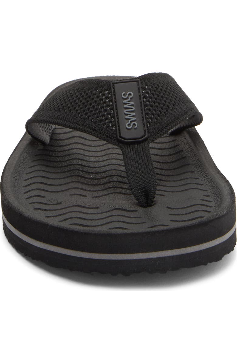 Swims Napoli Flip Flop, Alternate, color, Black/ Charcoal