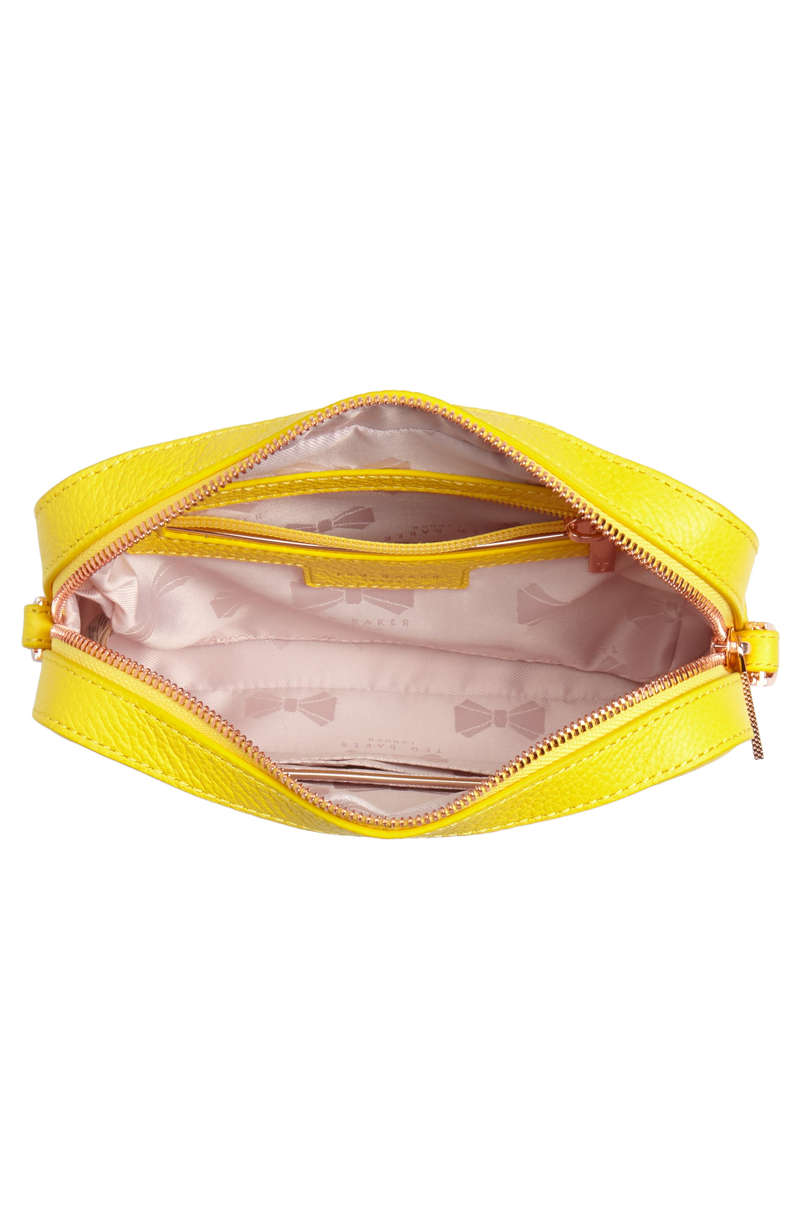 Salia Leather Camera Bag, Alternate, color, YELLOW