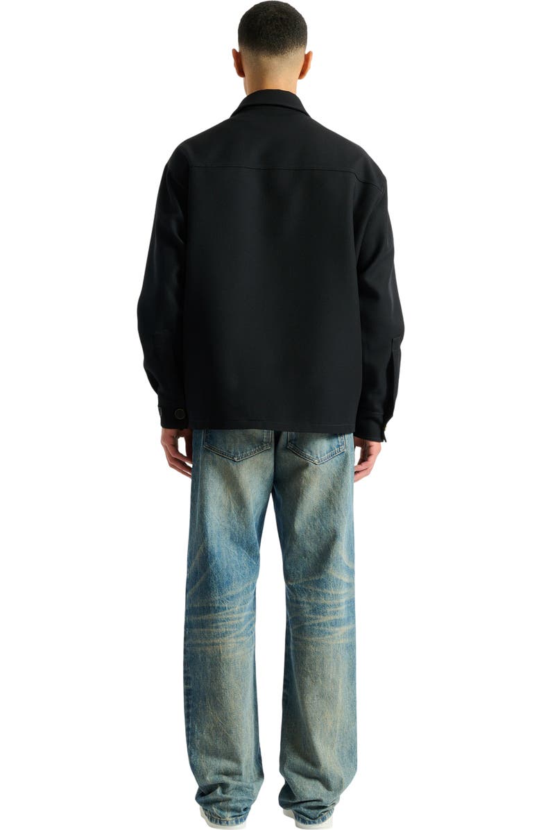 Balmain Wool twill overshirt, Alternate, color,