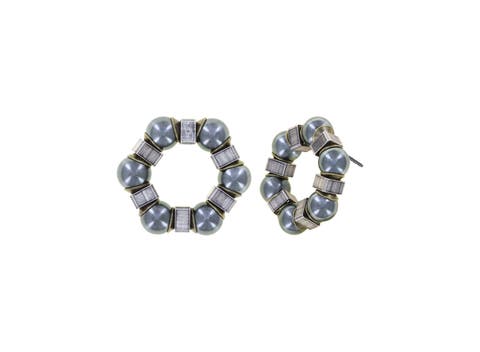 Free Spirit Statement Beaded Stud Earrings