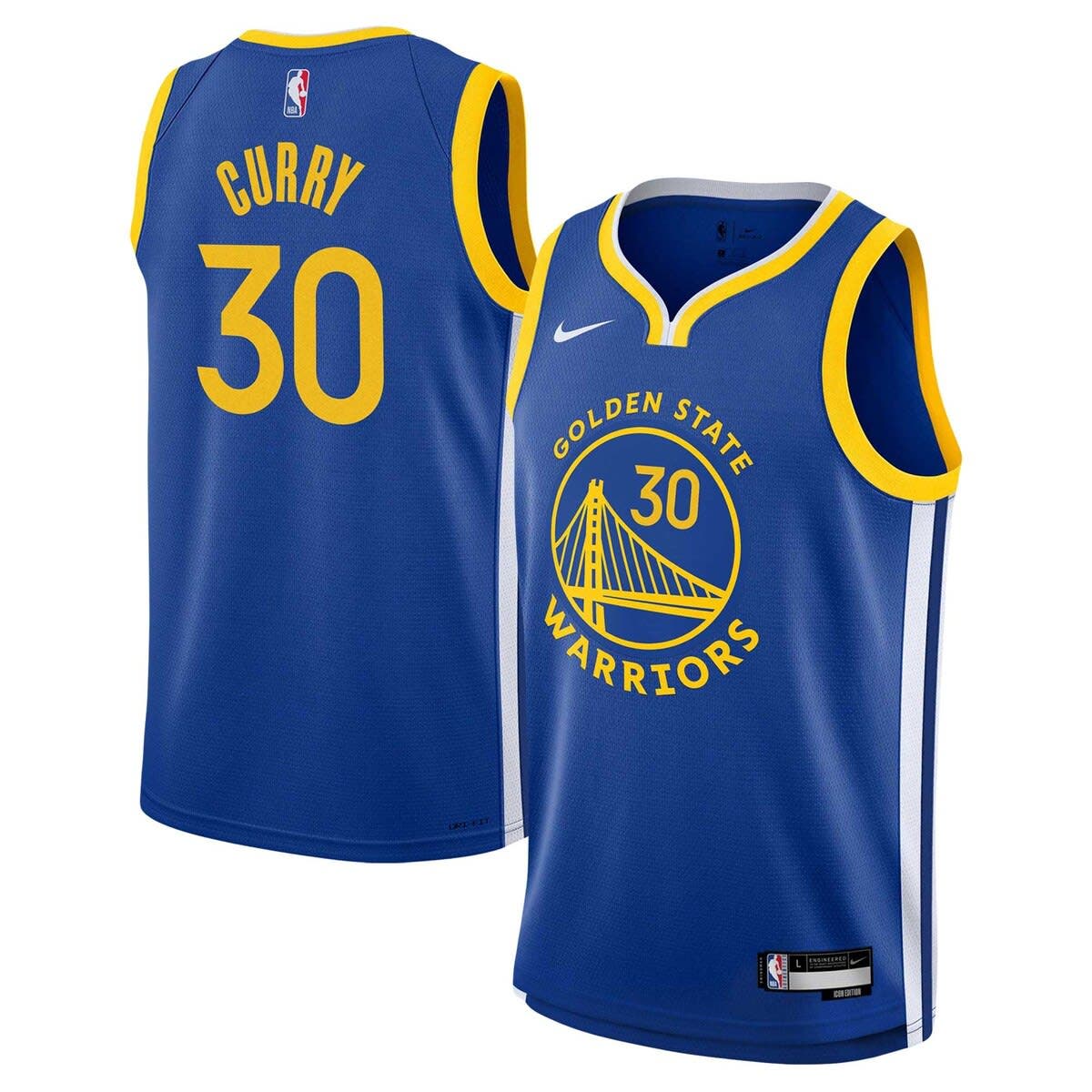 ウェア Golden State Warriors Stephen Curry Youth Nike Stephen Curry Royal Golden State Warriors Swingman