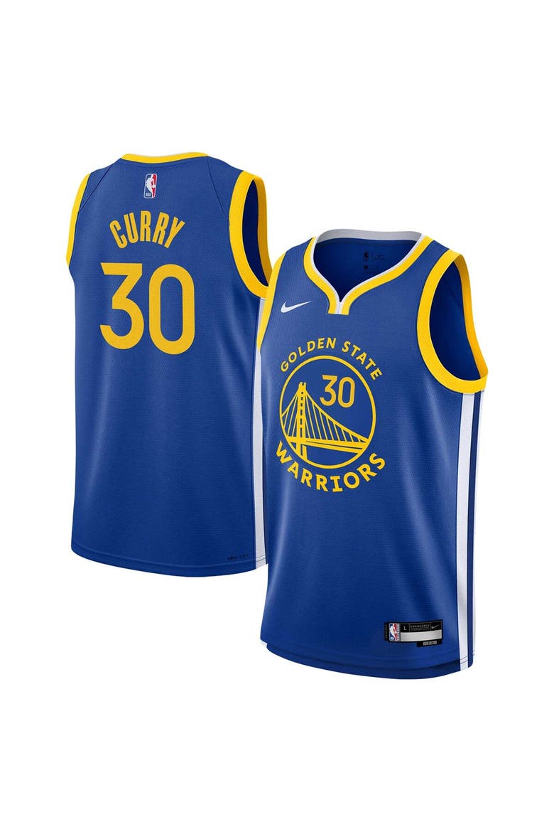 Youth Nike Stephen Curry Royal Golden State Warriors Swingman Jersey - Icon Edition, Alternate, color, Royal