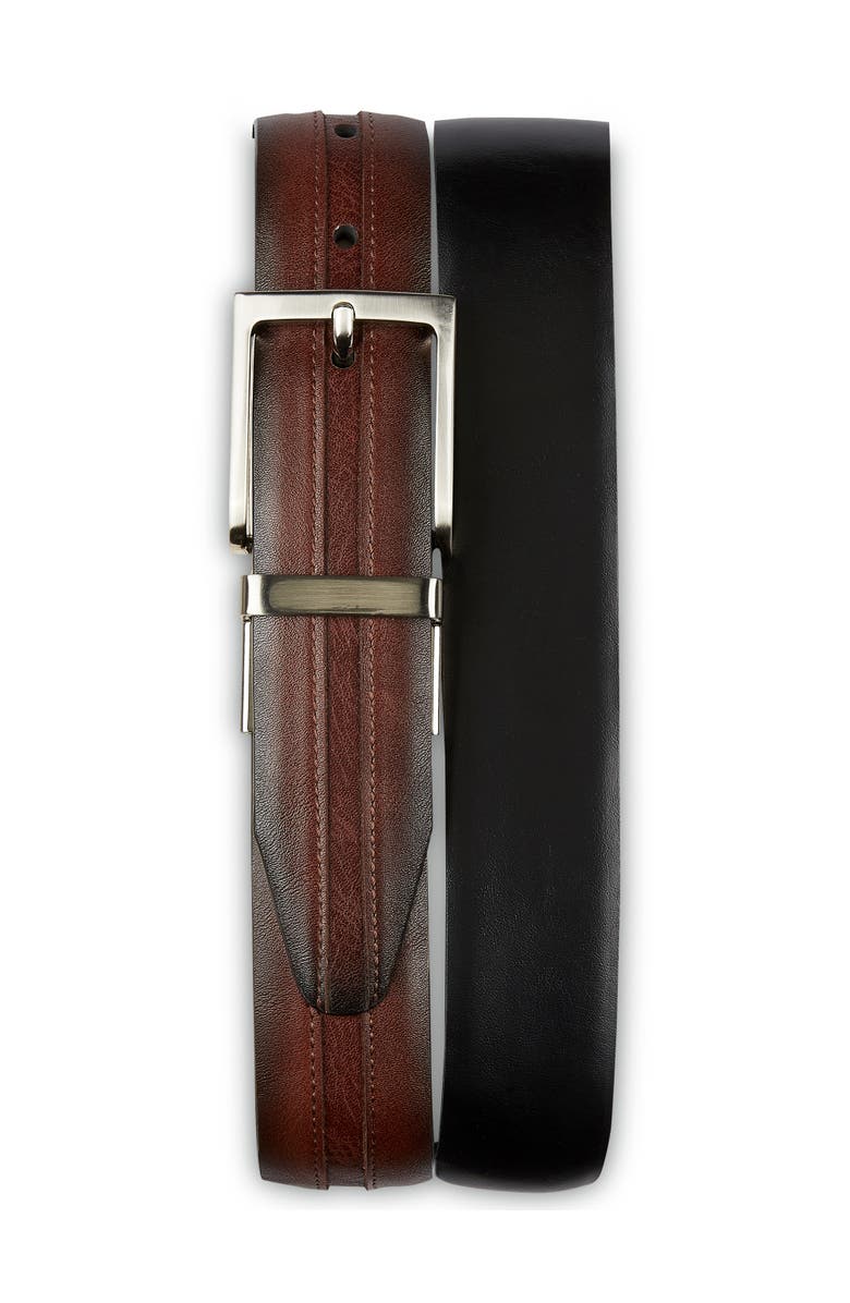 Harbor Bay by DXL Reversible Belt, Main, color, Brown