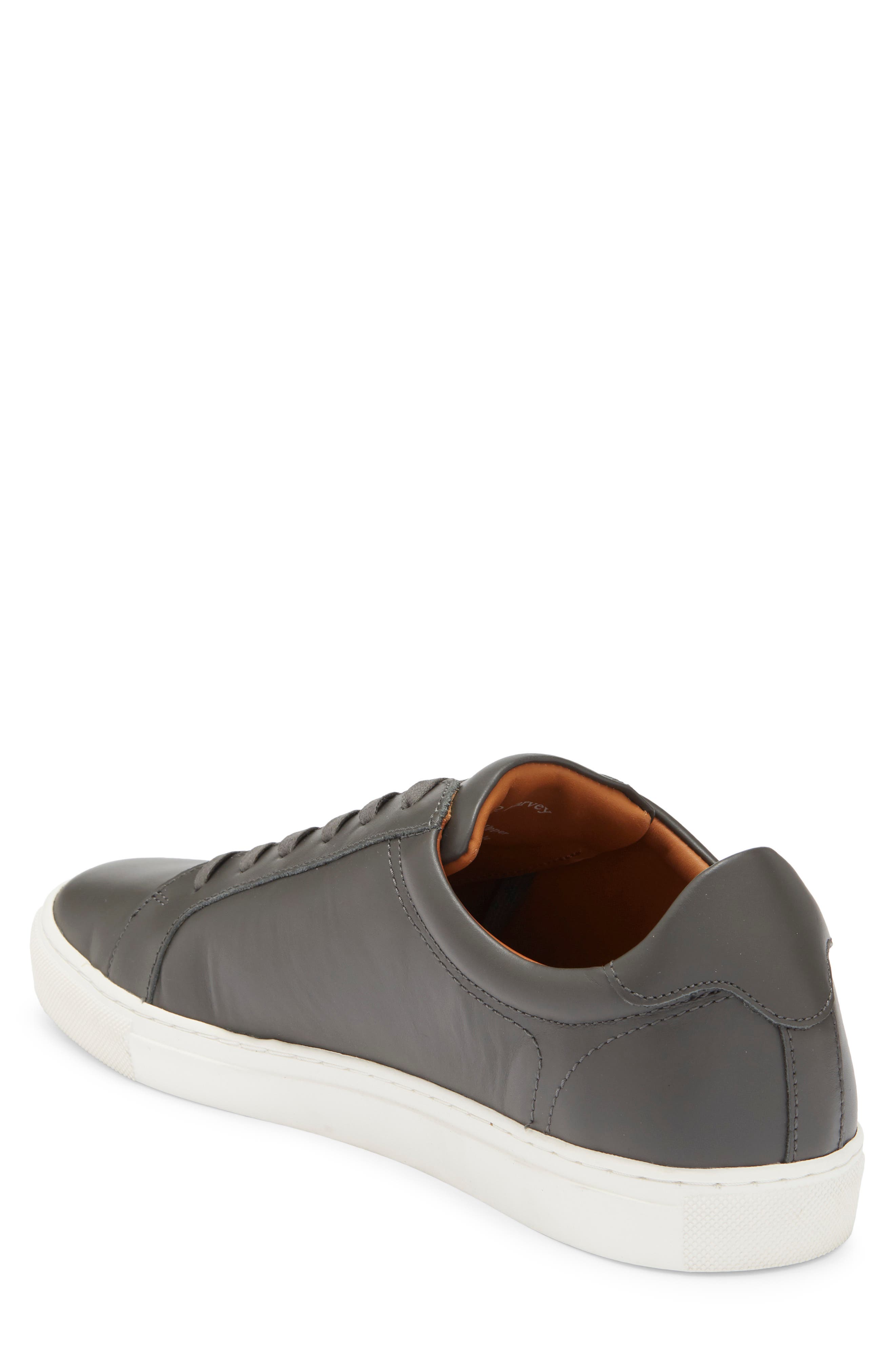 Leather Sneaker, Alternate, color, GREY