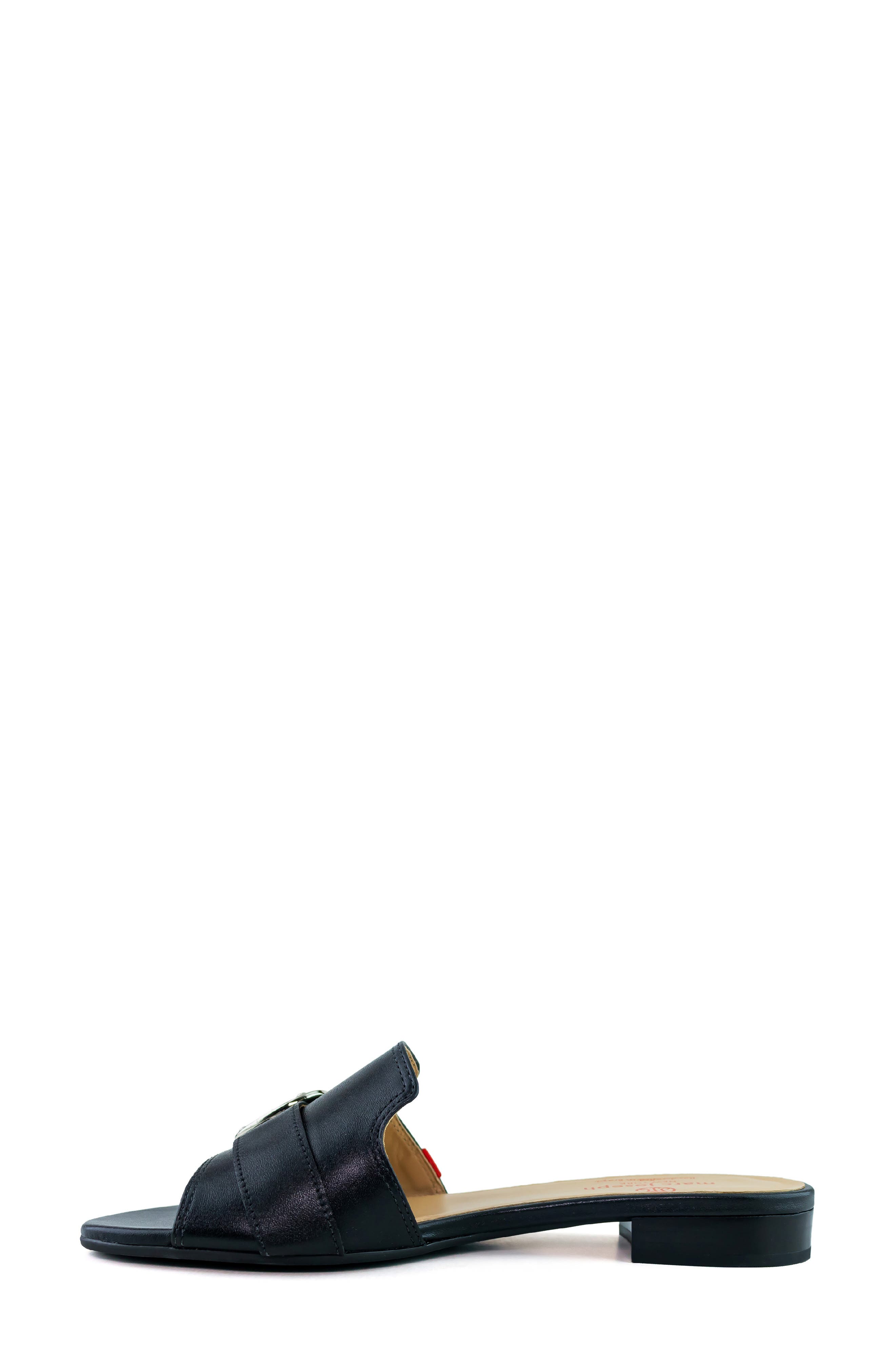 Marc Joseph New York Rochelle Place Slide Sandal, Alternate, color, Black Napa Soft