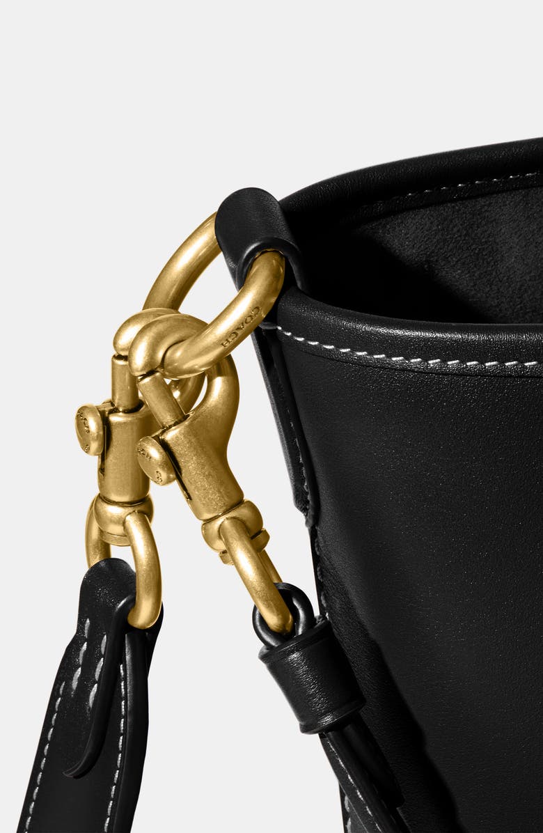 COACH Dakota Glovetanned Leather Bucket Bag, Alternate, color,