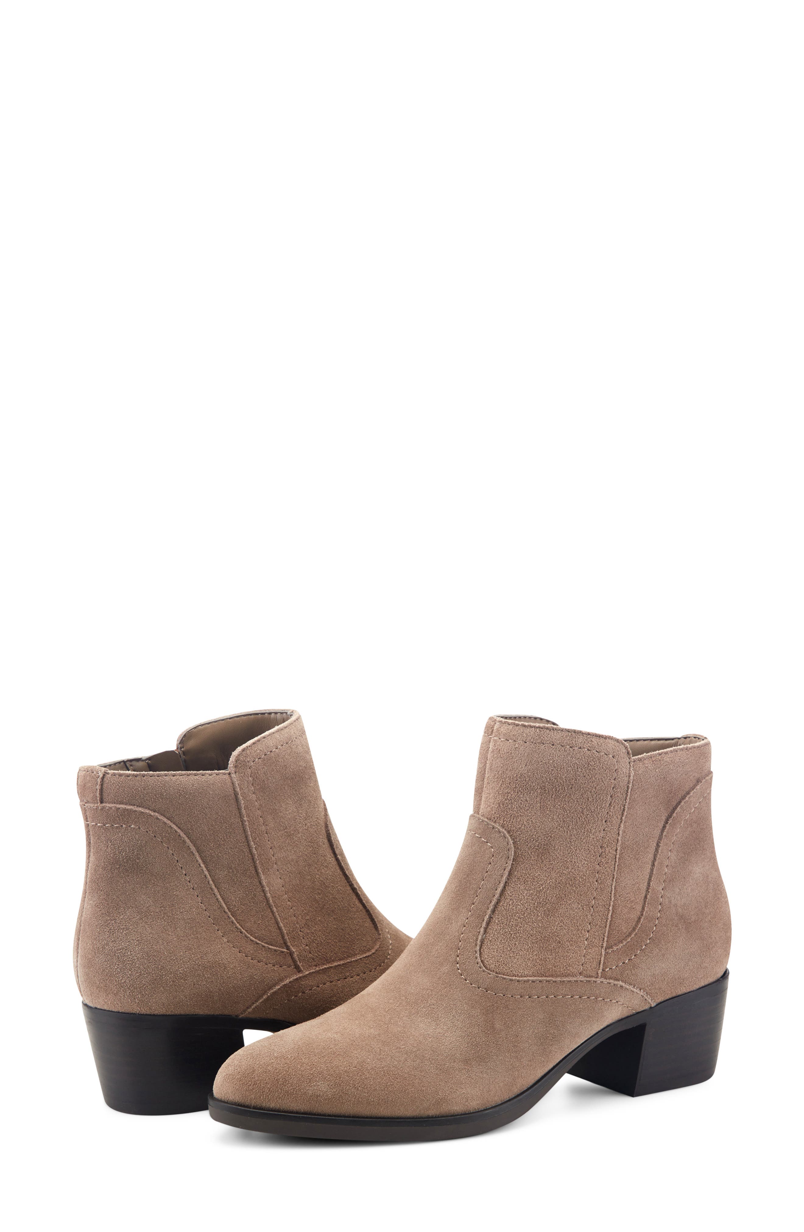 Haya Leather Bootie, Alternate, color, TAU02