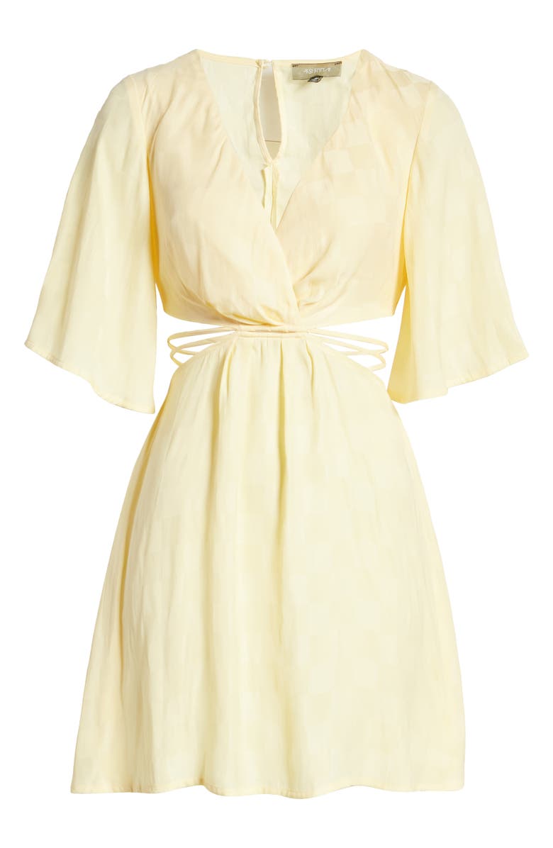 4SI3NNA Melissa Side Cutout Dress, Alternate, color, 