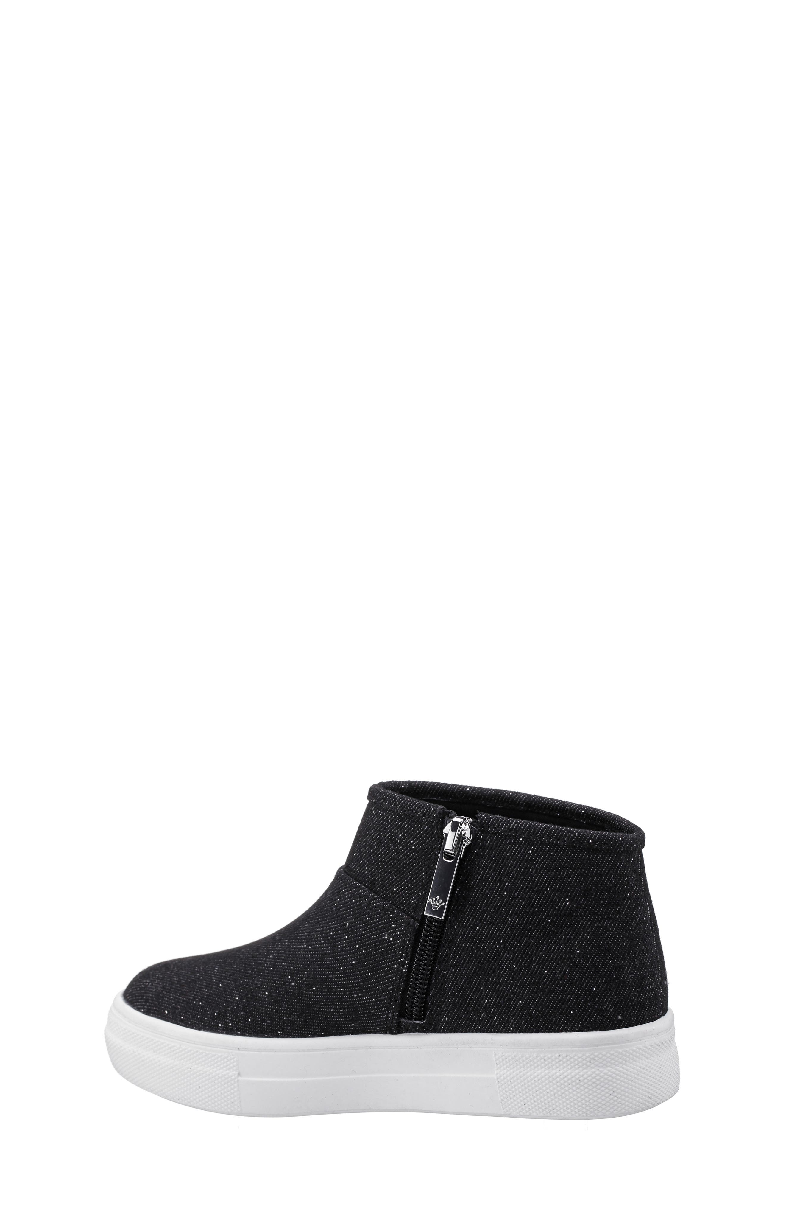 Nina Kids
 Gwenny Sneaker, Alternate, color, Black Glitter Denim
