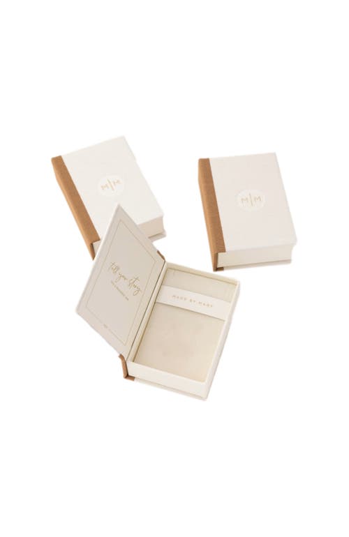 Made By Mary Mini Gloss Ring In Silver