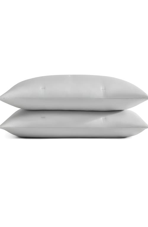 Sunday Citizen Silky Stitch Set Of 2 Pillow Shams In Gray