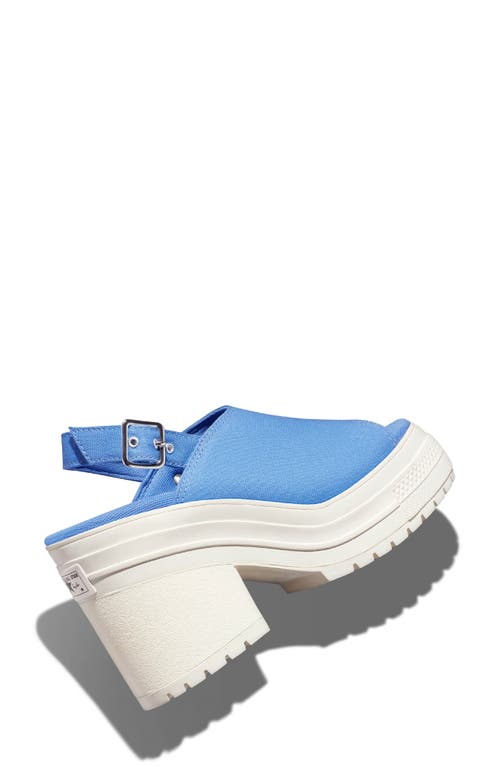 Converse Gender Inclusive Chuck 70 De Luxe Heel Slingback Sandal In Open Sky/egret/open Sky