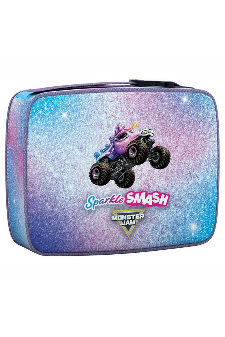 Monster Jam Puzzle & Lunch Box Sparkle Smash, 100Piece Jigsaw, Alternate, color, Multicolored