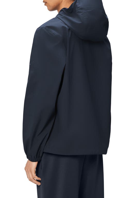 Rains Suva Waterproof Hooded Jacket In Navy