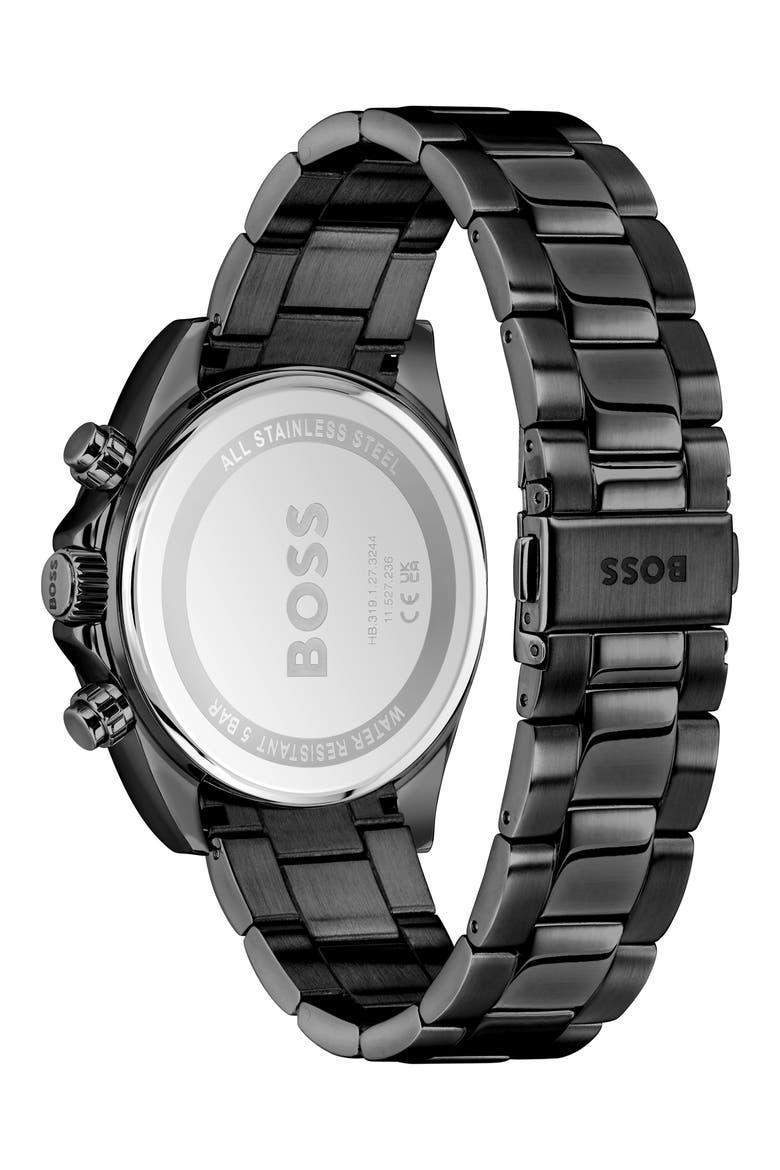 Hero 2.0 Chronograph Bracelet Watch, 43mm, Alternate, color, BLACK