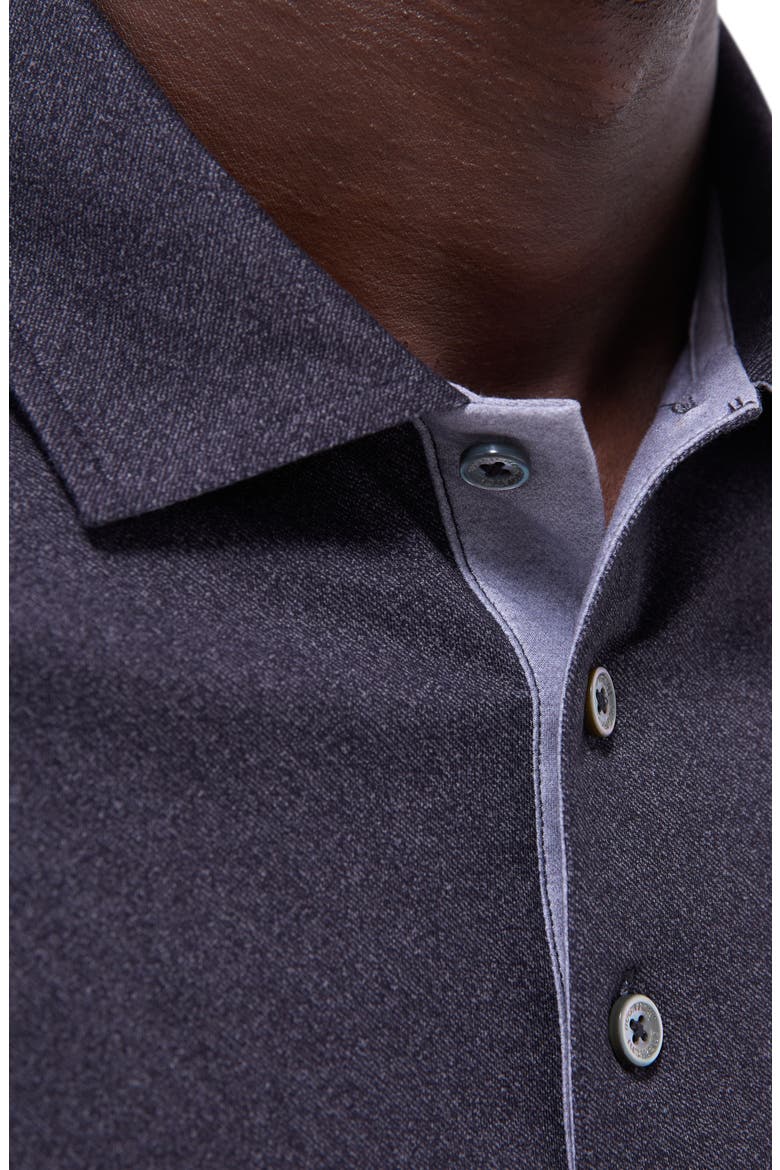 Vincent OoohCotton® Double Knit Solid Polo, Alternate, color, BLACK
