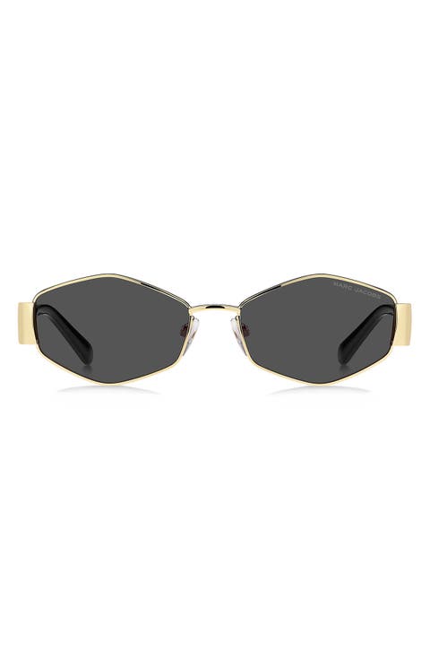 55mm Geometric Sunglasses