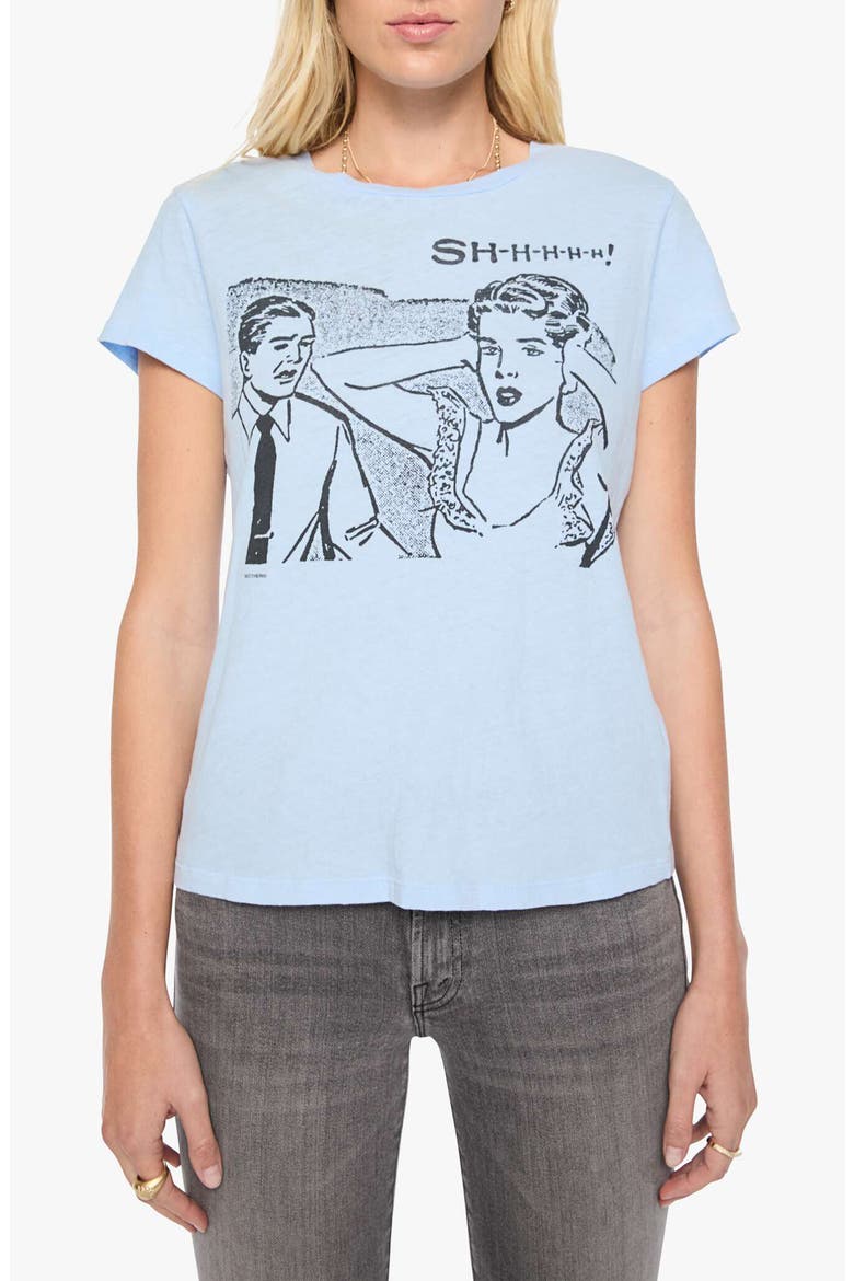 The Boxy Goodie Goodie Graphic T-Shirt, Main, color, ANGEL FALLS SHHHH