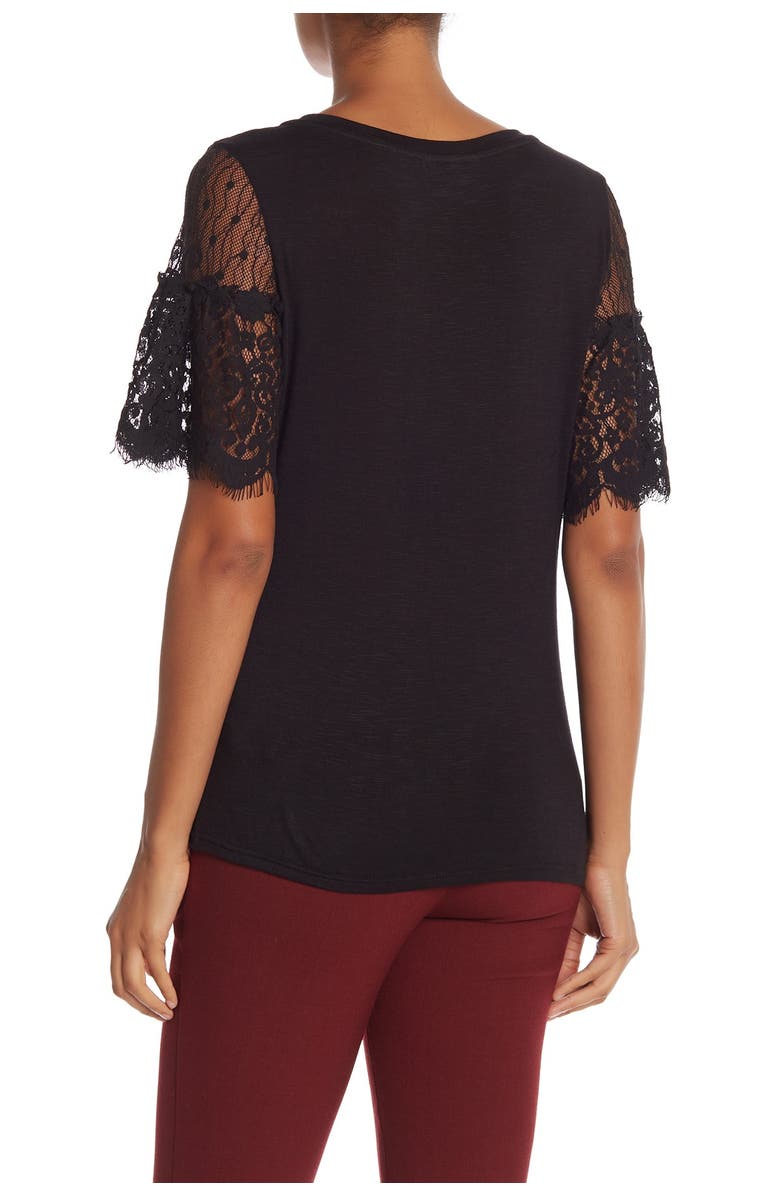 NANETTE NANETTE FOOTWR Lace Frill Top, Alternate, color,