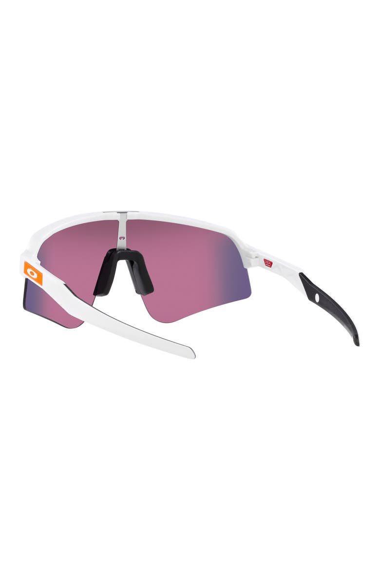 Sutro Lite Sweep 139mm Prizm™ Semirimless Wrap Shield Sunglasses, Alternate, color, WHITE