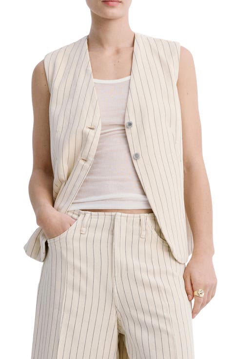 Pinstripe Suit Vest