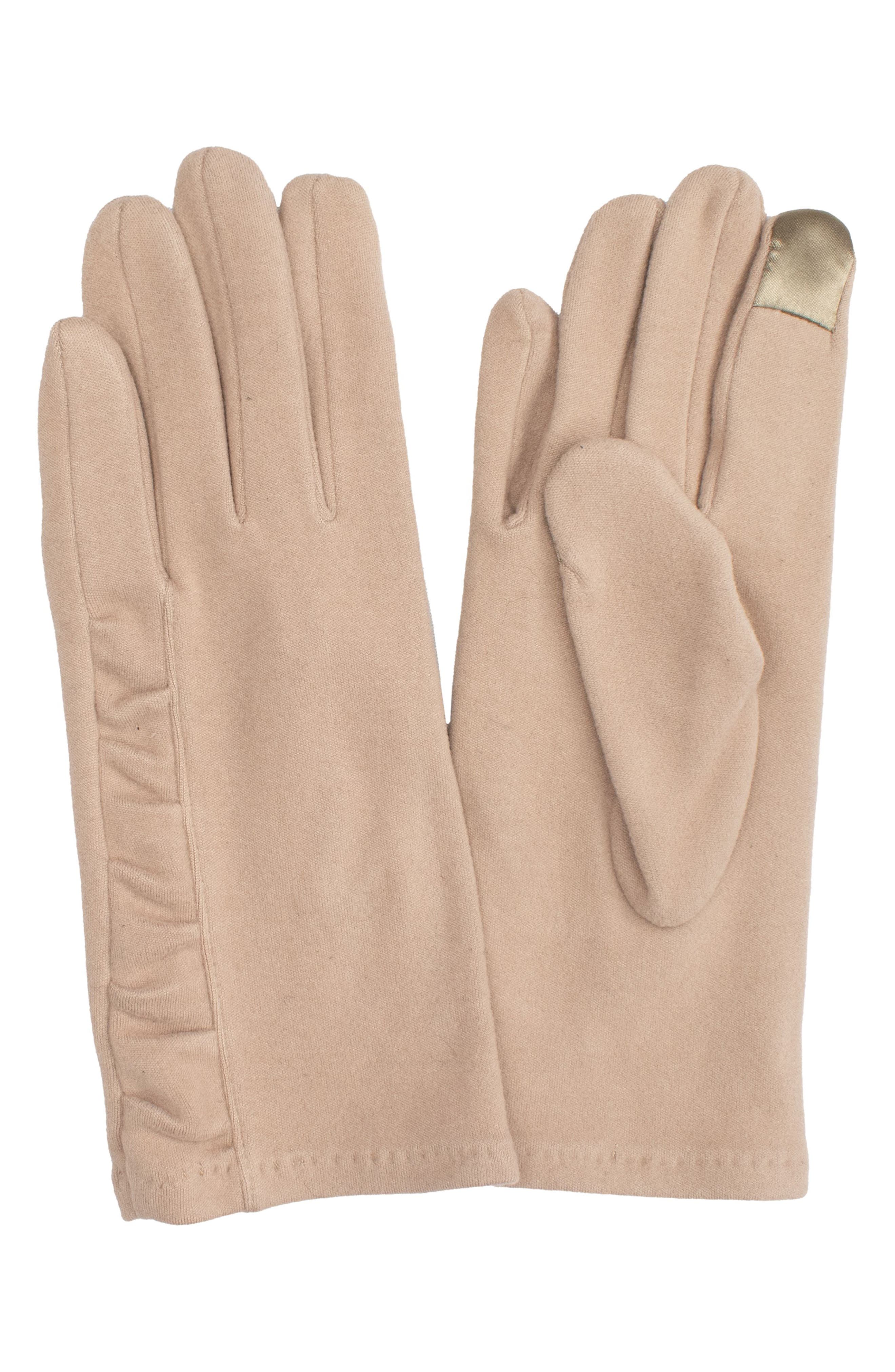 MARCUS ADLER Ruched Jersey Touchscreen Gloves