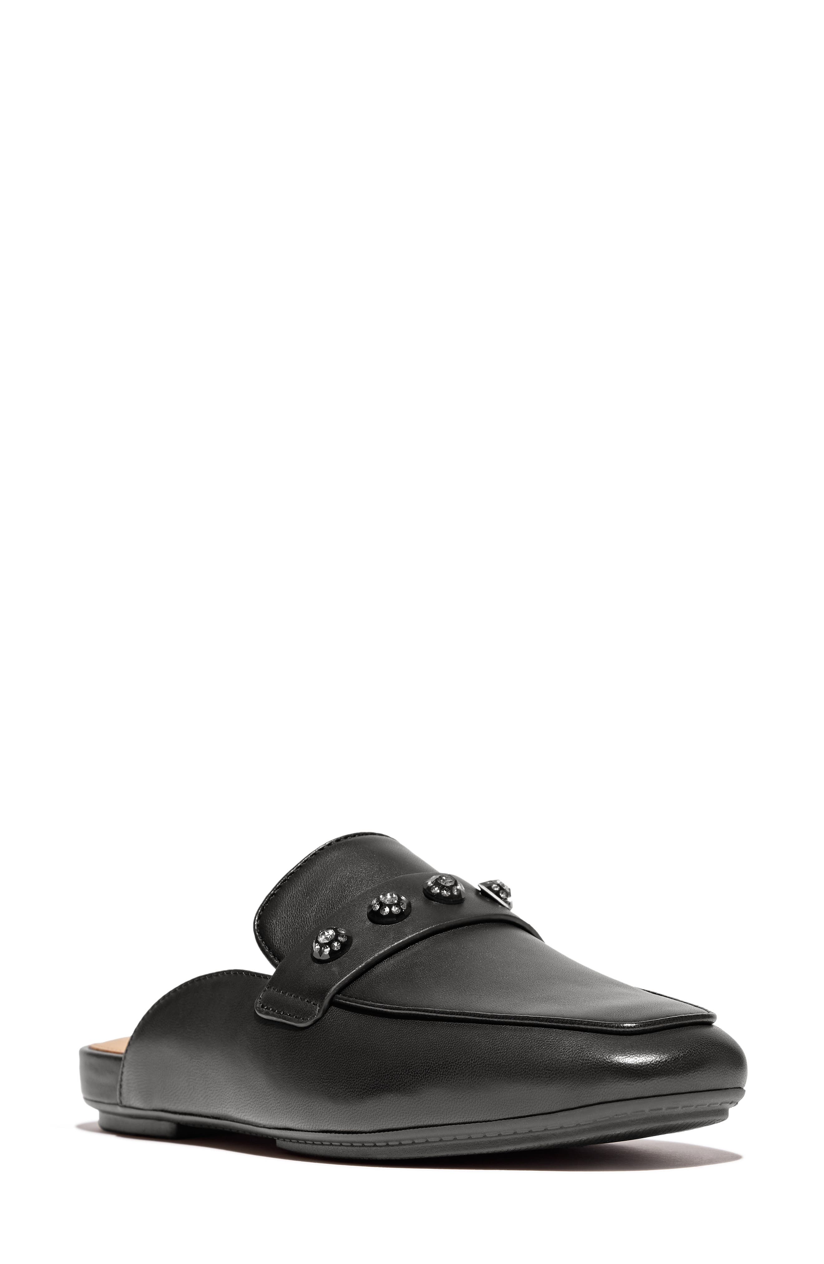 FitFlop Delicato Loafer Mule, Main, color, Black