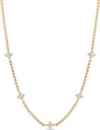 Zoë Chicco 14K Gold & Diamond Station Necklace