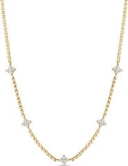 Zoë Chicco 14K Gold & Diamond Station Necklace