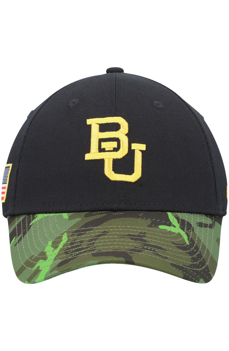 Nike Men's Nike Black/Camo Baylor Bears Veterans Day 2Tone Legacy91 Adjustable Hat, Alternate, color, Black