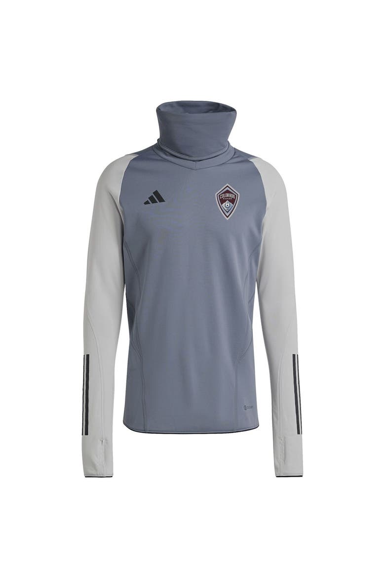 Men's adidas Gray Colorado Rapids Warm Raglan COLD.RDY Top, Alternate, color, Gray