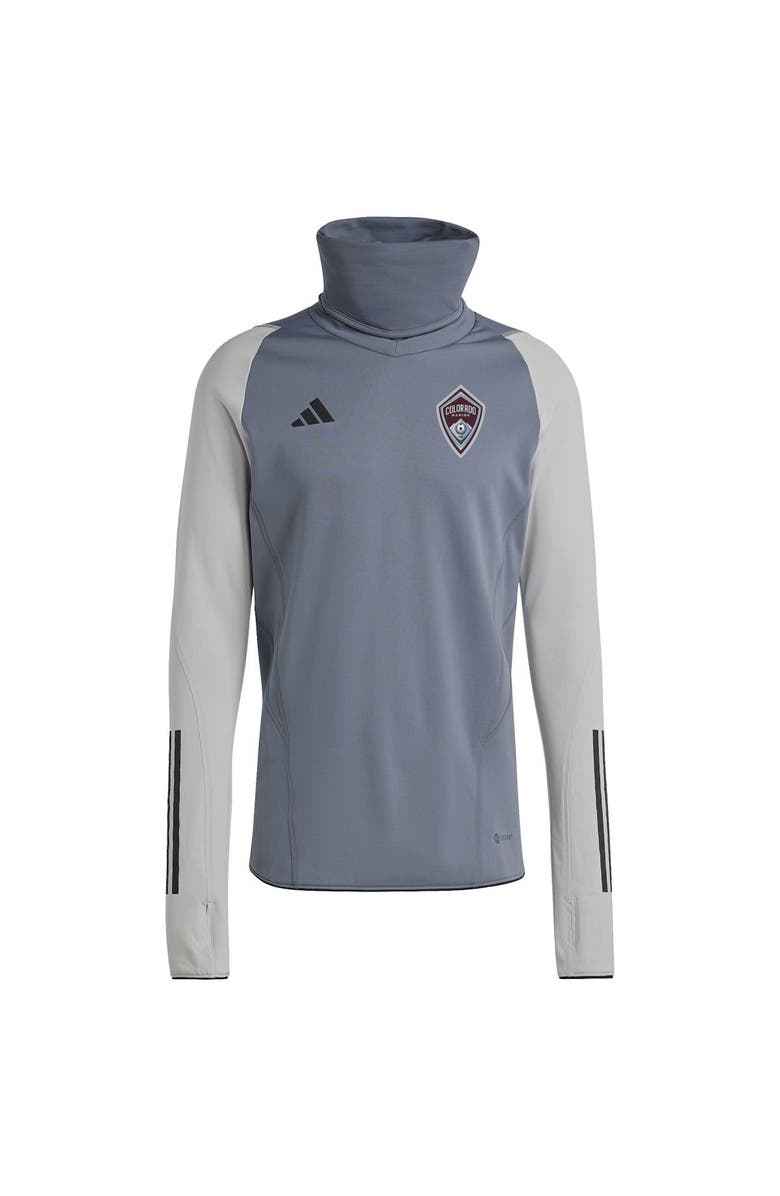 adidas Men's adidas Gray Colorado Rapids Warm Raglan COLD.RDY Top, Alternate, color, Gray