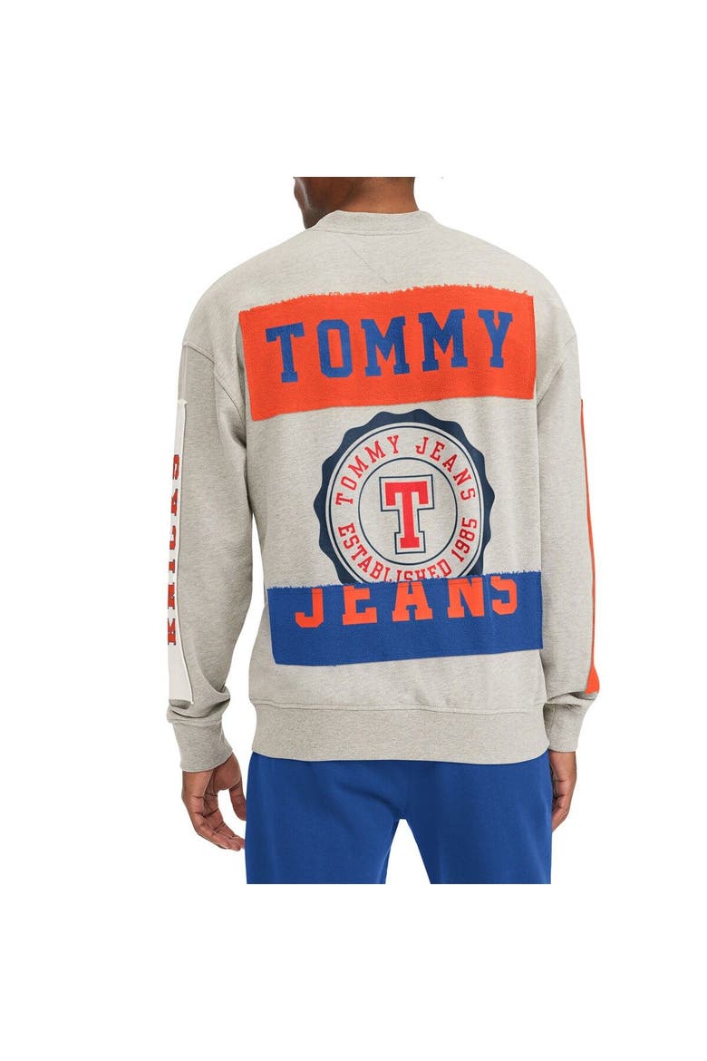 Men's Tommy Jeans Gray New York Knicks James Patch Pullover Sweatshirt, Alternate, color, Gray