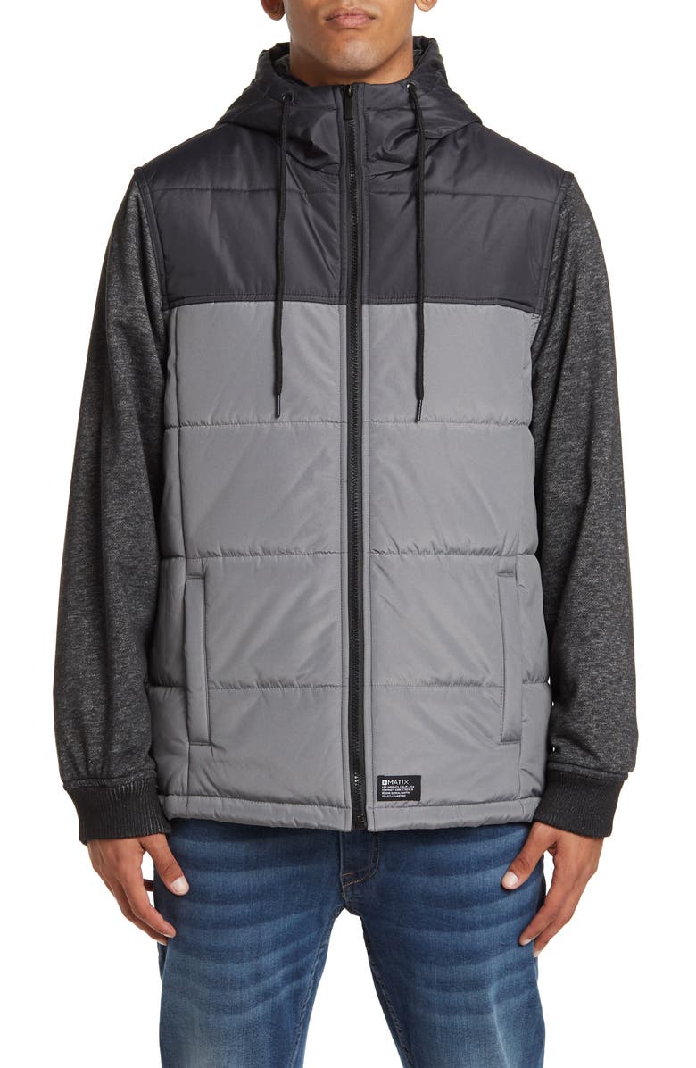 MATIX Quilted AOP Twill Colorblock Jacket, Alternate, color, 